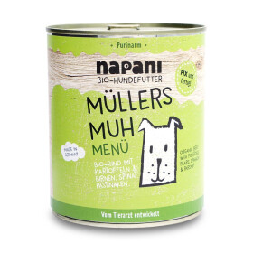 Bio Menü für Hunde Müllers Muh mit Rind...
