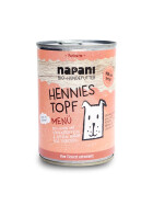 Bio Menü für Hunde Hennies Topf mit Huhn und Naturreis