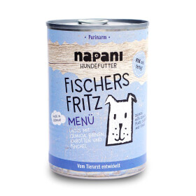 Menü für Hunde Fischers Fritz mit Lachs und Quinoa