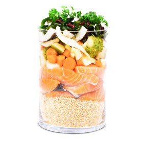 Menü für Hunde Fischers Fritz mit Lachs und Quinoa