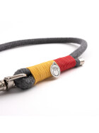 Hundeleine "charcoal" aus Baumwolle, 3-fach verstellbar