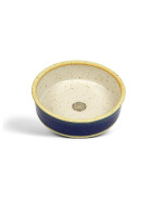 B-WARE Keramiknapf blau, Blume des Lebens - dunkel S